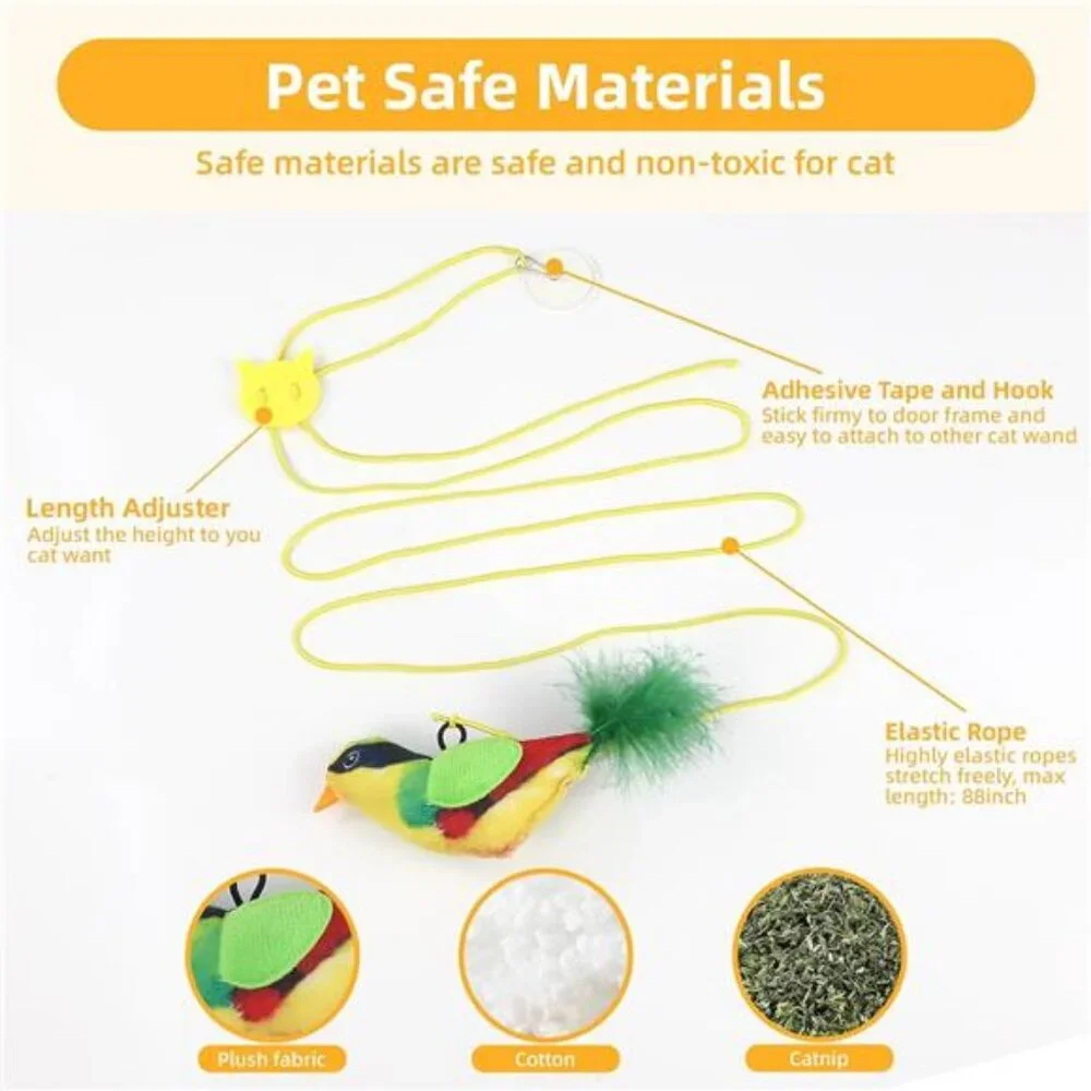Interactive Cat Toys Bird Realistic Cat Interactive Toys for Indoor